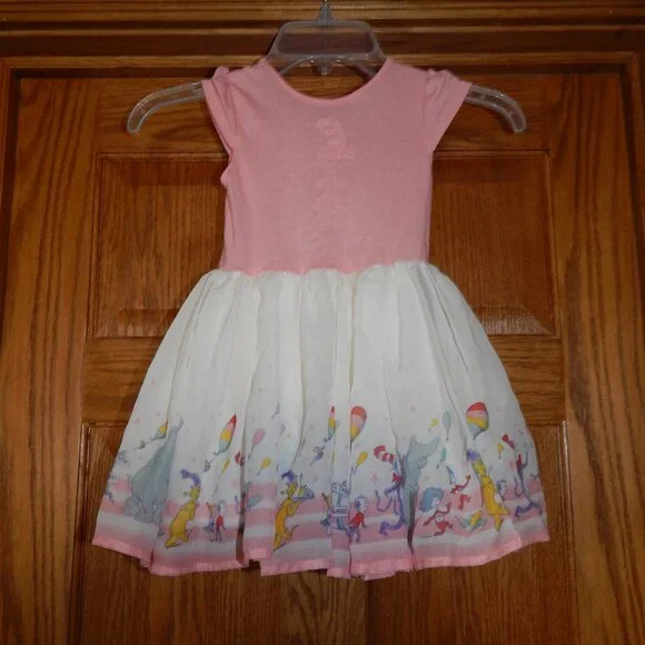Dr. Seuss Imagine Where You Can Go Pink Tutu Dress Toddler Girls Size 2T - Picture 5 of 5